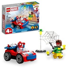NIB- LEGO Set, Marvel Spider-Man Car Spidey & Friends, Glow in the Dark Pieces